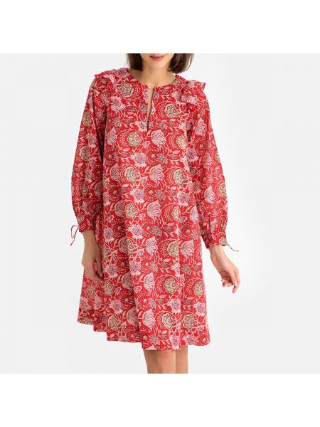 Платье с длинными рукавами с рисунком Antik Batik, красное