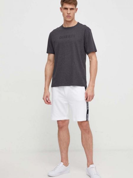 Koszulka bawełniana z nadrukiem Calvin Klein Underwear szara