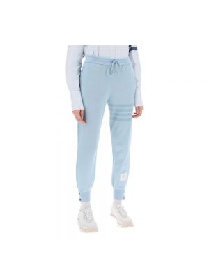 Pantalones de chándal de algodón Thom Browne azul