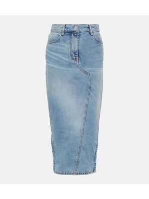 Spódnica jeansowa asymetryczna Givenchy