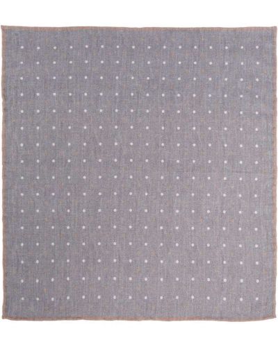 Pañuelo de punto con estampado geométrico Eleventy gris