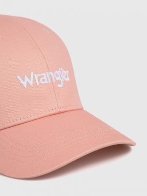 Pamučna kapa Wrangler ružičasta