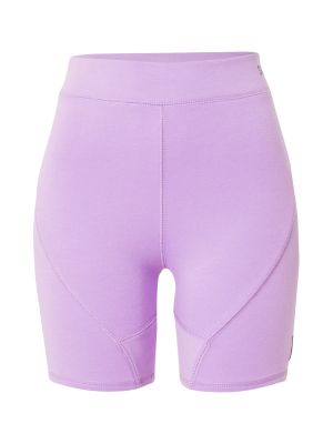 Teplákové nohavice Superdry fialová