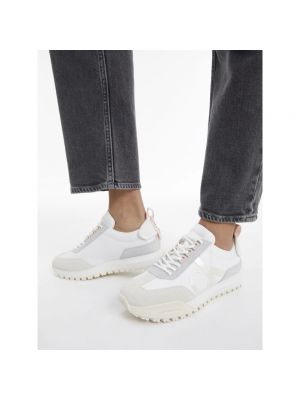 Zapatillas con estampado slip on Calvin Klein blanco