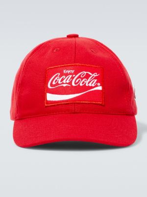 Haftowana czapka z daszkiem Junya Watanabe czerwona
