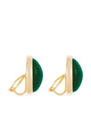Boucles d'oreilles à boucle Susan Caplan Vintage vert