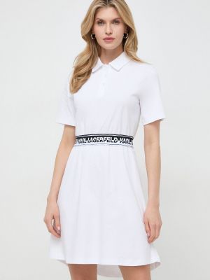 Мини рокля Karl Lagerfeld бяло