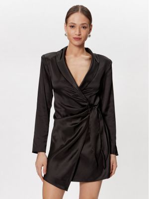 Коктейлна рокля Gina Tricot черно