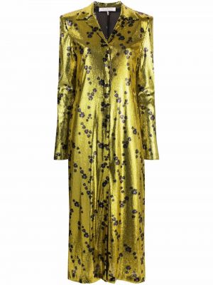 Srajčna obleka s cekini s cvetličnim vzorcem Philosophy Di Lorenzo Serafini rumena