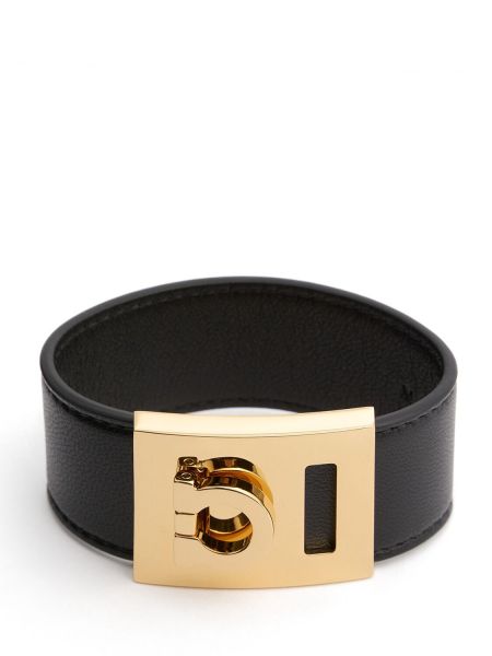 Armband i läder Ferragamo svart