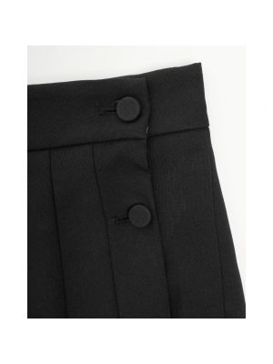 Mini falda plisada Ottod'ame negro