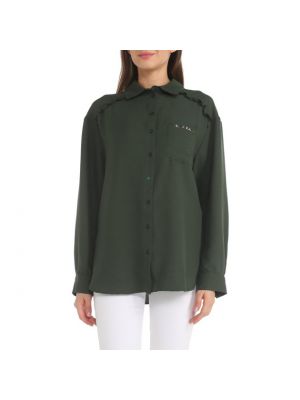 Рубашка Naf Naf зеленая