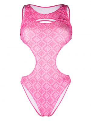 Badeanzug mit print Marine Serre pink
