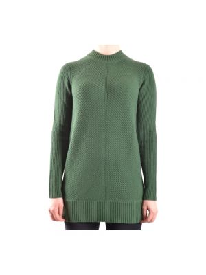 Dzianinowy sweter z okrągłym dekoltem Michael Kors zielony