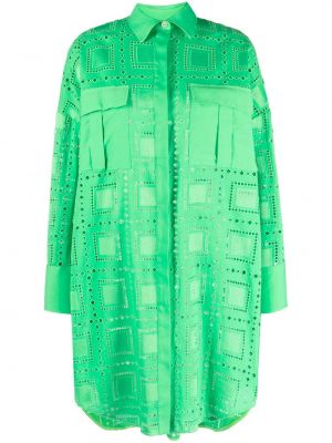 Mini šaty Msgm zelené