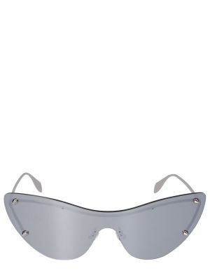Okulary przeciwsłoneczne Alexander Mcqueen srebrne