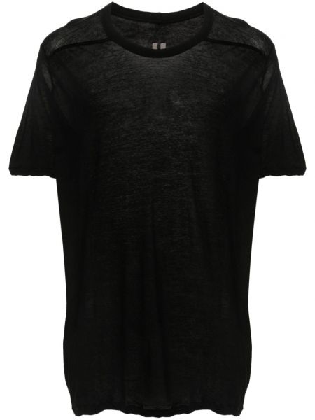 Bombažna majica Rick Owens črna