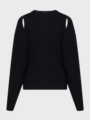Шерстяной свитер Calvin Klein черный