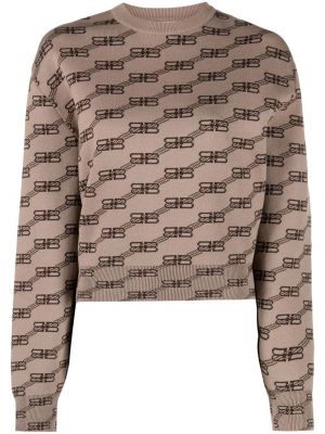 Sweter Balenciaga - Brązowy