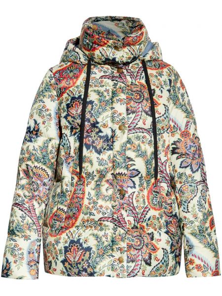 Paisley painettu hupullinen toppatakki Etro