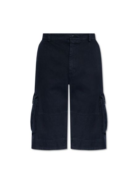 Shorts cargo en coton Dolce & Gabbana bleu