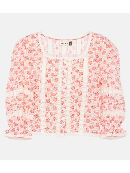 Floral bomull topp Rixo