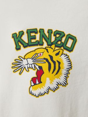 Jersey pamut póló nyomtatás Kenzo Paris fekete