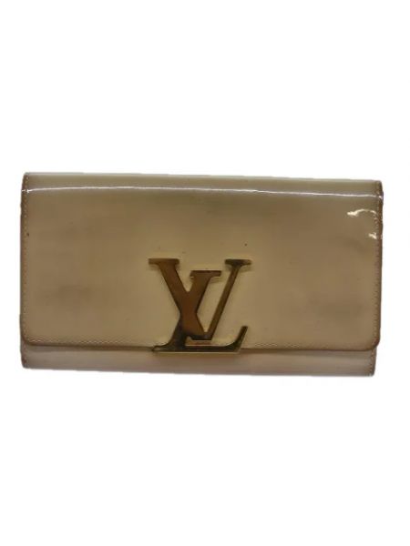 Portfel skórzany retro Louis Vuitton Vintage beżowy