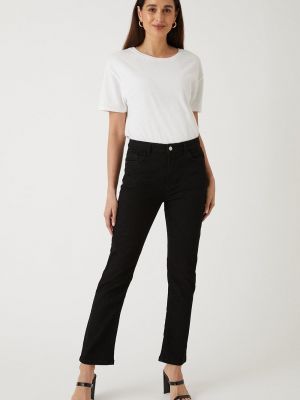 Черные прямые джинсы Wallis
