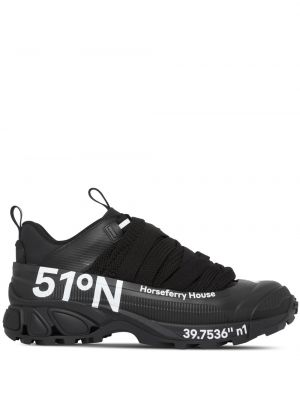Sneakers con stampa Burberry nero