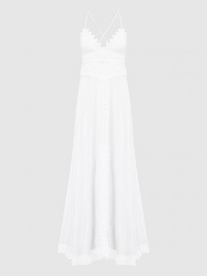 Белое кружевное коктейльное платье Charo Ruiz
