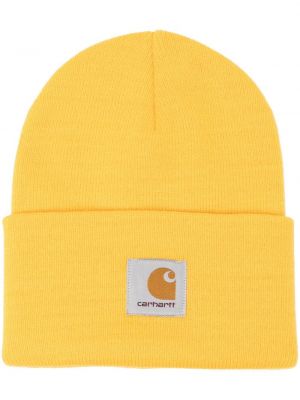 Плетена шапка Carhartt Wip жълто