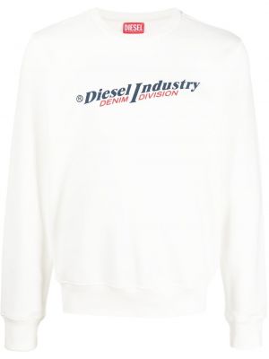 Trykt sweatshirt Diesel hvit