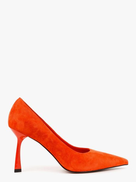 Замшевые туфли Leberdes оранжевые