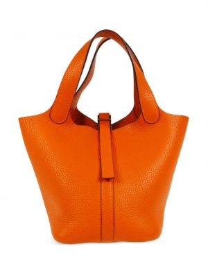 Шопинг чанта Hermès оранжево
