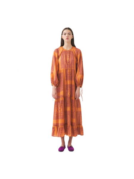 Sukienka długa z nadrukiem Antik Batik