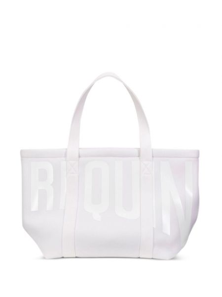 Shopper handtasche mit print Vilebrequin weiß