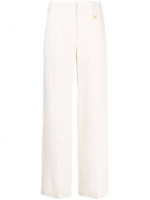 Pantalon en lin Jacquemus blanc