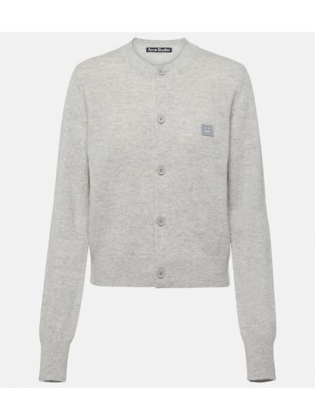 Cardigan di lana Acne Studios grigio