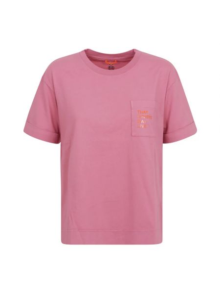 Różowa koszulka Parajumpers
