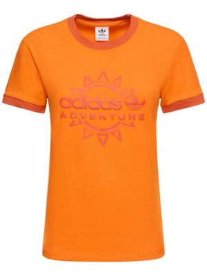 Тениска Adidas Originals оранжево