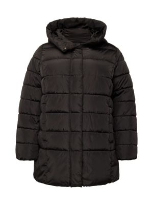 Žieminis paltas Only Carmakoma juoda