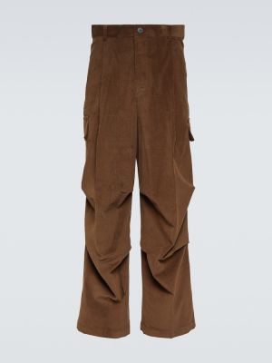 Pantalones cargo de pana The Frankie Shop marrón