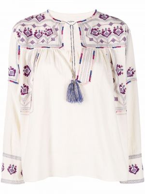 Bomull brodert bluse Isabel Marant étoile