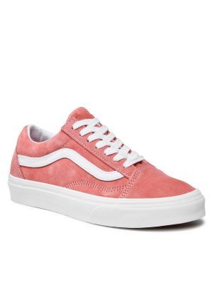 Szarvasbőr sneakers Vans rózsaszín