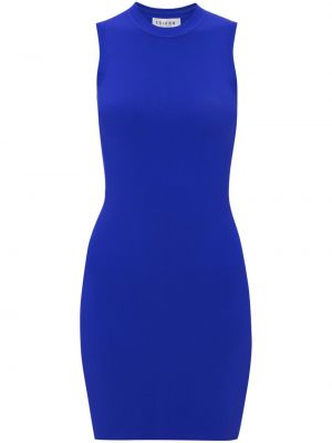 Прилепнала мини рокля Victoria Beckham синьо