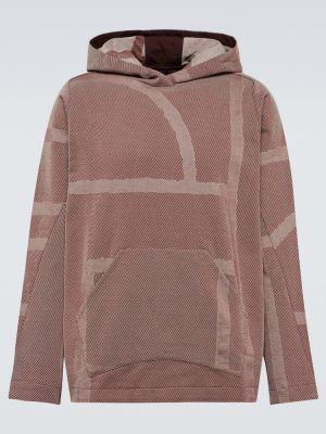 Pamučna hoodie s kapuljačom Byborre smeđa