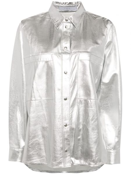 Jachetă lungă Iro argintiu