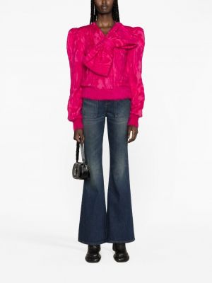 Woll pullover mit schleife Balmain pink