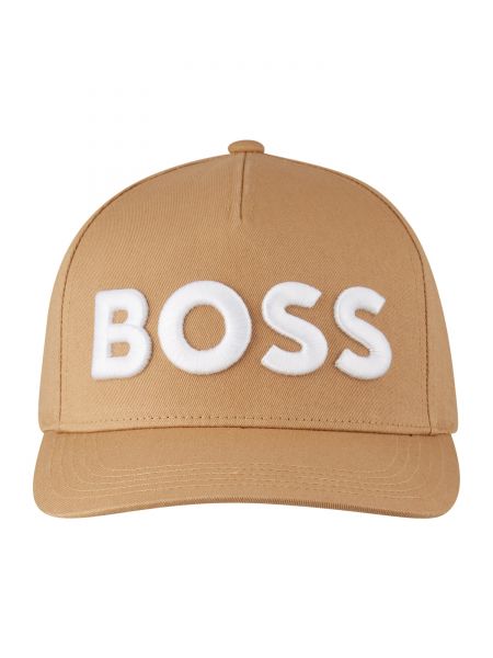 Cappello con visiera Boss Black bianco